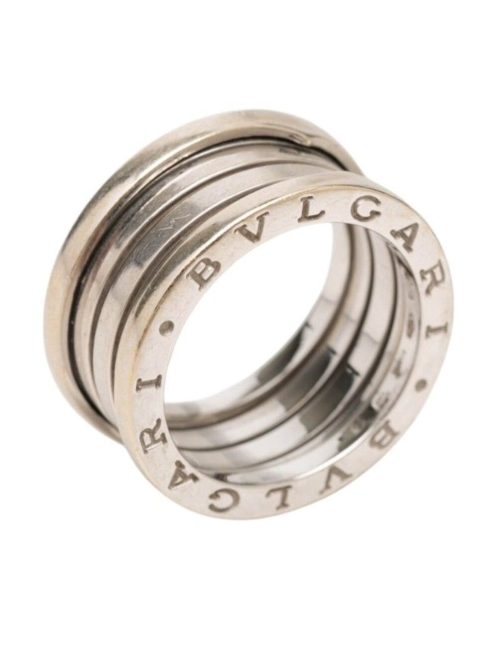 Bvlgari B.zero1 Band Ring 56 Silver 18k White Gold